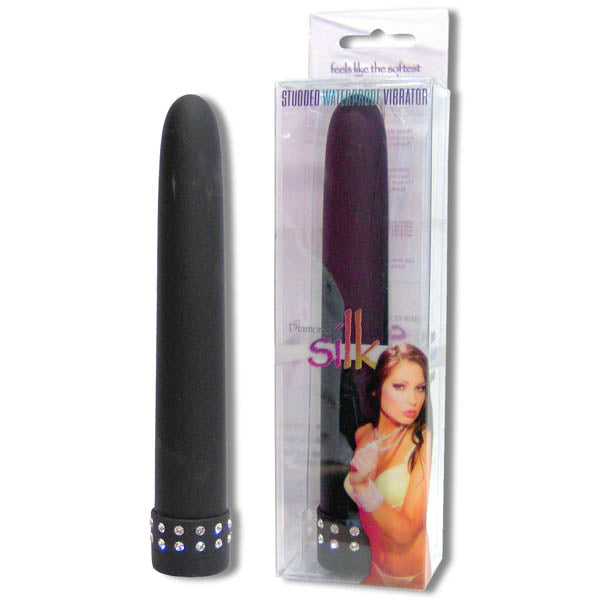 Diamond Silk - Black 17.75 cm (7'') Vibrator