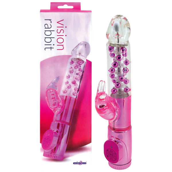 Vision Rabbit - Pink 19 cm (7.5'') Rabbit Pearl Vibrator