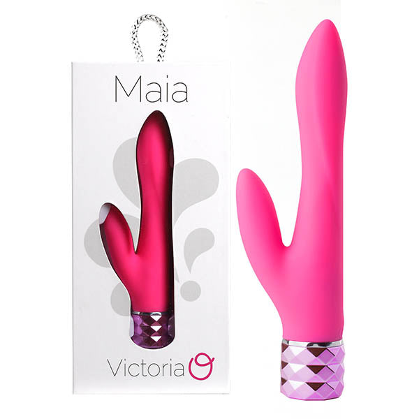 Maia Victoria - Pink 15.2 cm USB Rechargeable Rabbit Vibrator Product View