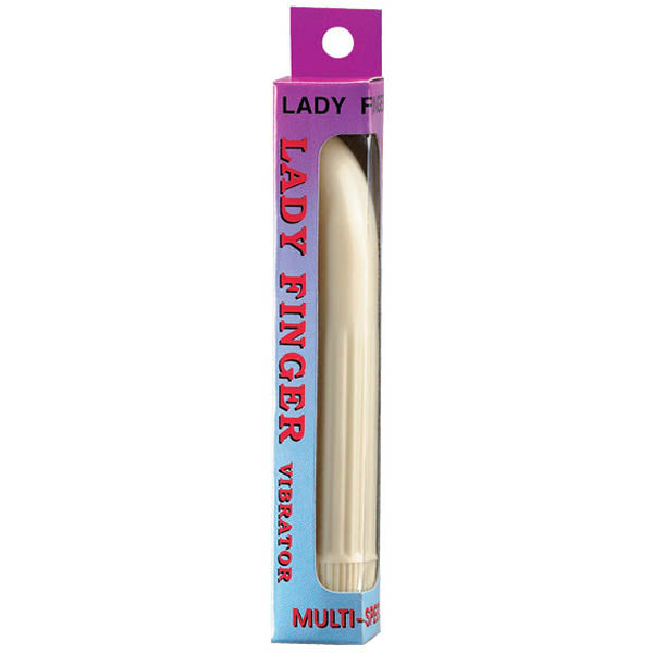 Lady Finger - White 12.7 cm (5'') Vibrator Packaging