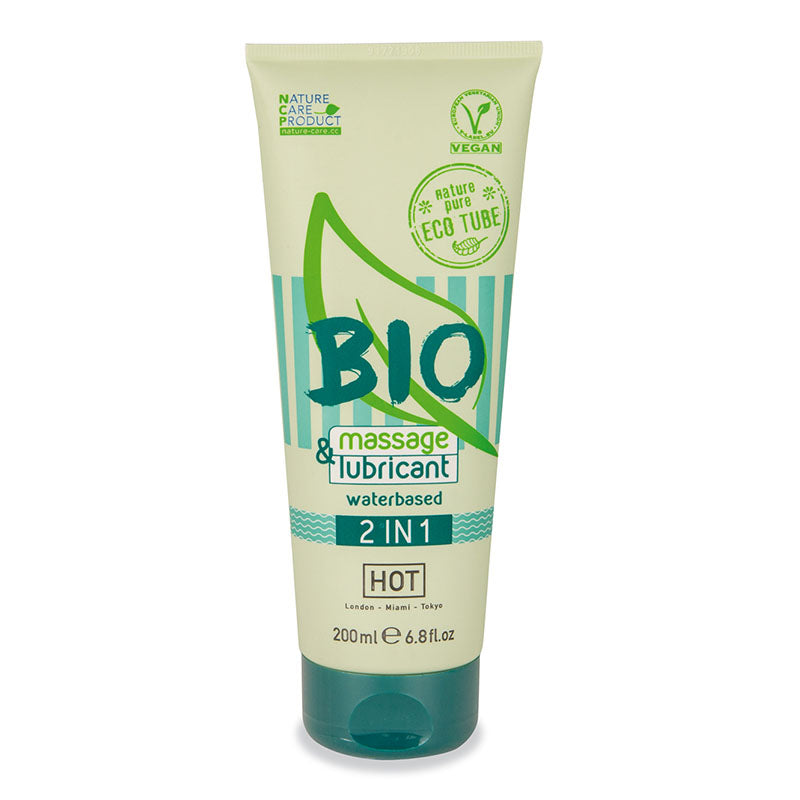 HOT BIO Massage & Lubricant 2In1 - Water Based Lubricant - 200 ml
