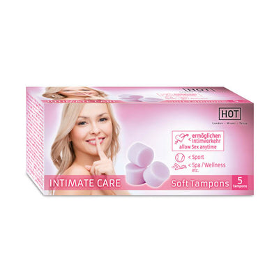 HOT INTIMATE Care Soft Tampons - 5 Pack Package