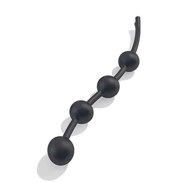 Mystim Booty Garland - Black 30 cm Small Anal Beads with E-Stim