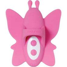 Load image into Gallery viewer, Double Date - Pink USB Rechargeable Couples Stimulators butterfly front

