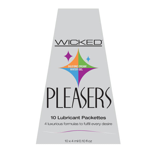 Wicked Pleasers - 10 Mixed Lube Packettes in Box Product View