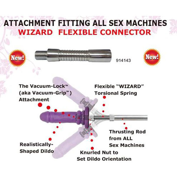 MyWorld Wizard Flexible Connector - Attachement for MyWorld sex machines