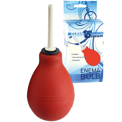 CleanStream Enema Bulb - Red Unisex Douche Product View