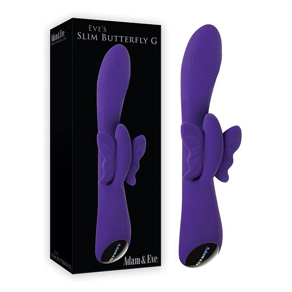 Adam & Eve Eve's Slim Butterfly G - Purple 21.3 cm (8.4'') USB Rechargeable Butterfly Vibrator