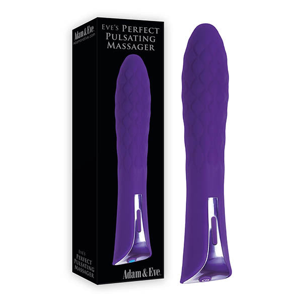 Adam & Eve Eve's Perfect Pulsating Massager - Purple 20 cm (7.9'') USB Rechargeable Vibrator