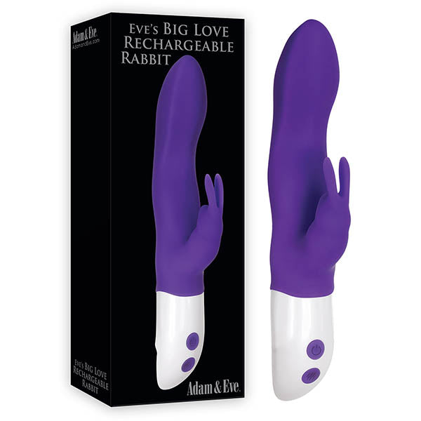 Adam & Eve Eve's Big Love Rechargeable Rabbit - Purple 24 cm USB Rechargeable Rabbit Vibrator