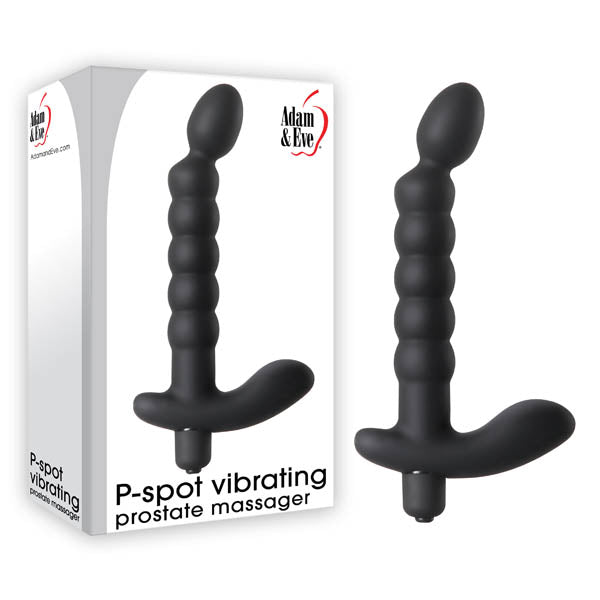 Adam & Eve P-Spot Vibrating Prostate Massager - Black 17.8 cm (7'') Vibrating Prostate Massager