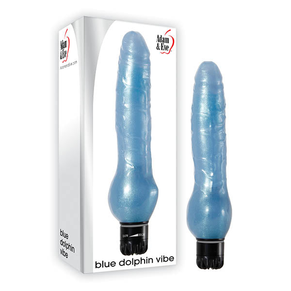 Adam & Eve Blue Dolphin Vibe - Blue 21.6 cm (8.5'') Vibrator