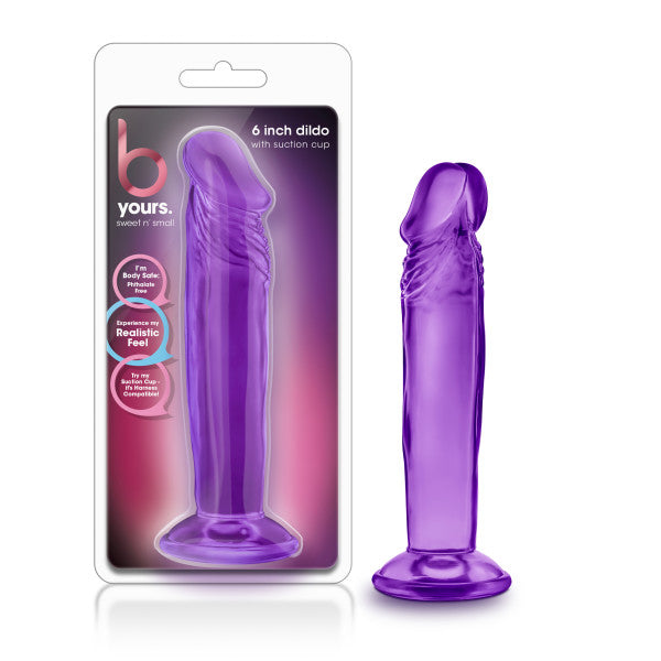 B Yours Sweet n Small 6'' Dildo - Purple 15.2 cm Dong