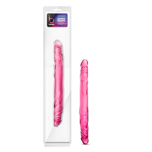 B Yours - 14'' Double Dildo - Pink 35.5 cm Double Dong
