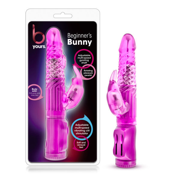 B Yours - Beginner's Bunny - Pink 22.2 cm (8.75'') Rabbit Vibrator