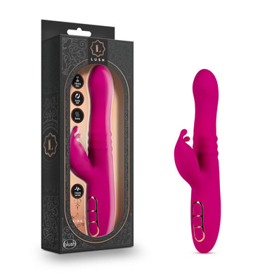 Lush Kira - Pink 24 cm USB Rechargeable Thrusting Rabbit Vibrator Packaging