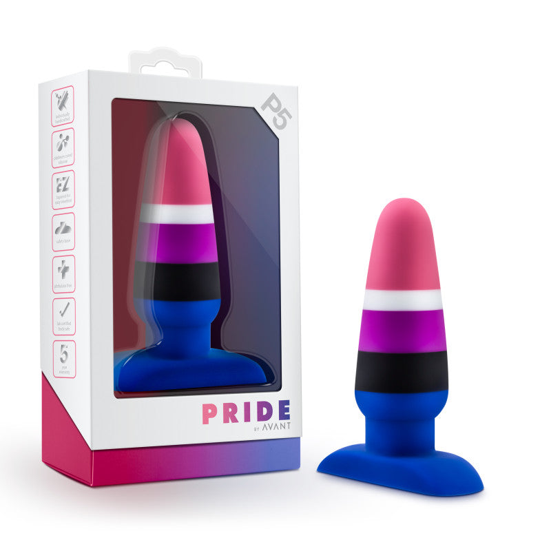 Avant Pride P5 - Fluid - Coloured 12 cm Butt Plug