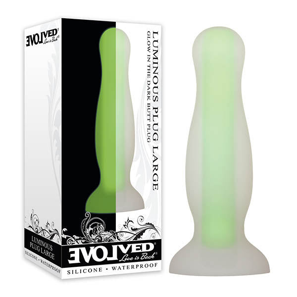 Evolved Luminous Plug - Glow In Dark Green Butt Plug Product View