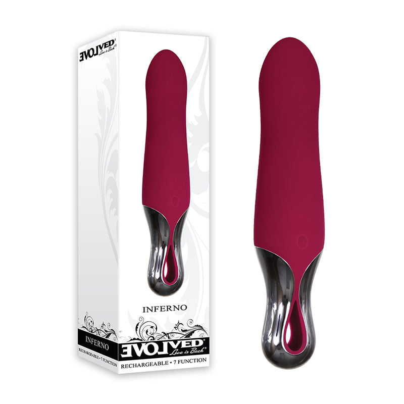 Evolved Inferno - Red 10 cm USB Rechargeable Vibrator
