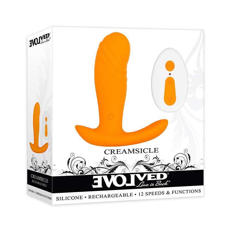 Evolved Creamsicle - Rechargeable Stimulator with Wireless Remote