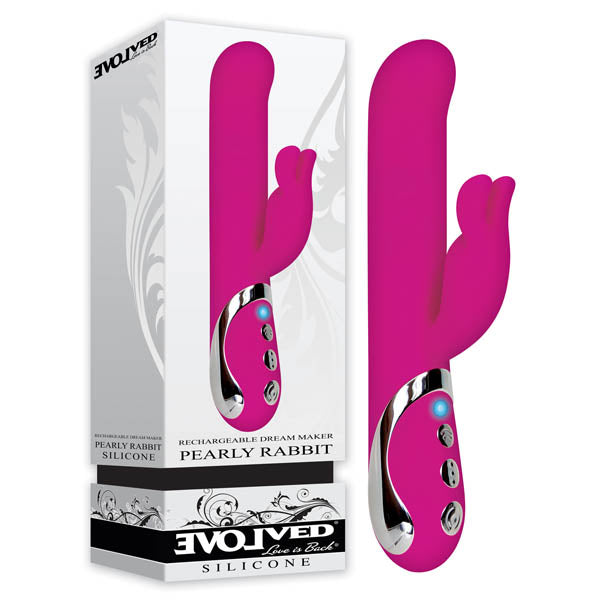 Pearly Rabbit - Pink 21.6 cm (8.5'') USB Rechargeable Rabbit Pearl Vibrator