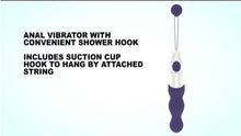 Load image into Gallery viewer, Evolved Wet &amp; Wild - Purple 20.3 cm (8&#39;&#39;) Anal Vibrator Shower Hook
