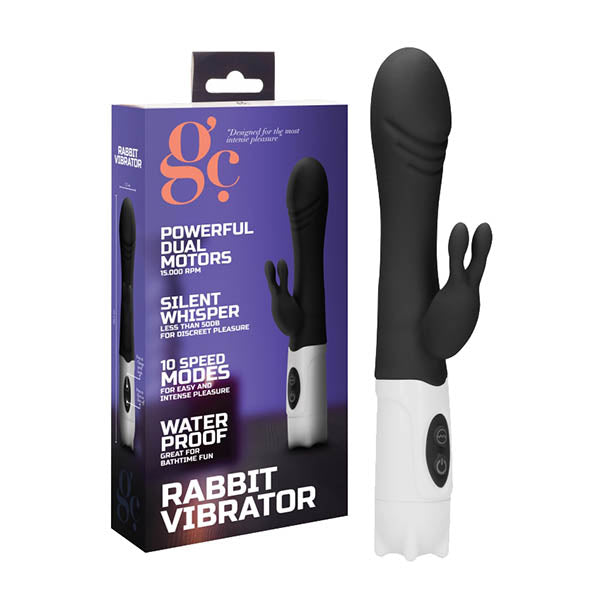 GC. Rabbit Vibrator - Black 20.5 cm Rabbit Vibrator
