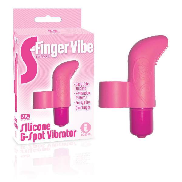 The 9's S-Finger Vibe - Pink Finger Stimulator