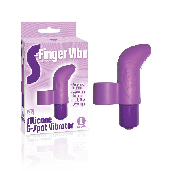 The 9's S-Finger Vibe - Purple Finger Stimulator