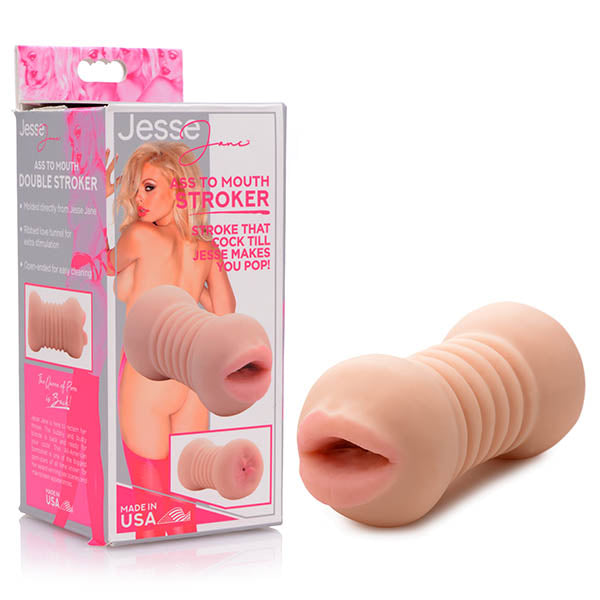 Jesse Jane Ass to Mouth Double Stroker - Flesh Double Ended Stroker