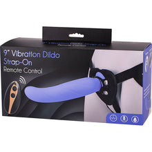 Load image into Gallery viewer, 9&#39;&#39; Vibration Dildo Strap-On - Purple 22.9 cm USB Rechargeable Vibrating Strap-On
