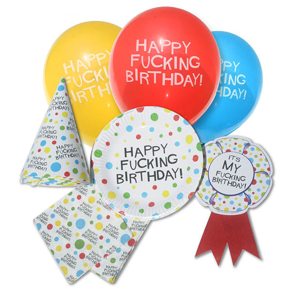 X-Rated Birthday Party Pack - Novelty Party Set