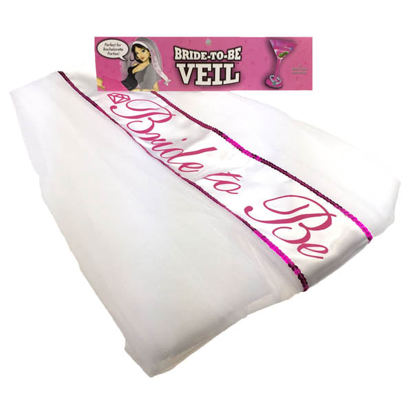 Bride-to-Be Veil - White Hens Party Veil