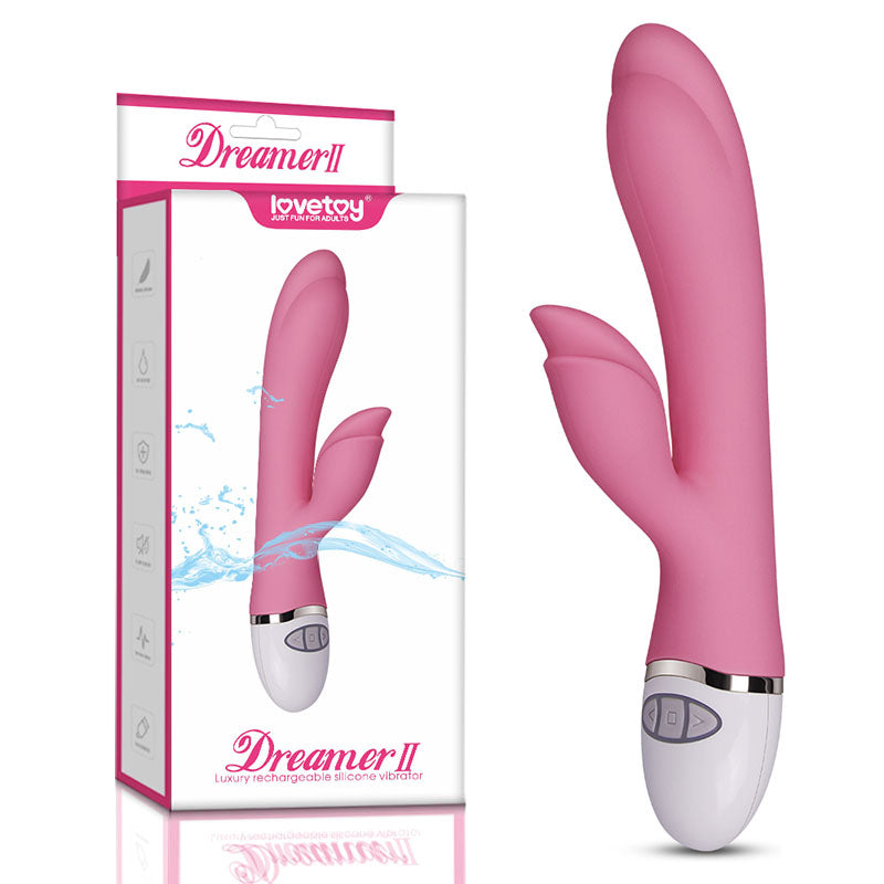 Lovetoy Dreamer II - Pink 21.5 cm (8.5'') USB Rechargeable Rabbit Vibrator