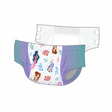 Load image into Gallery viewer, Rearz Mermaid Tales All-Night Briefs Adult Diapers - 12/14 Pack
