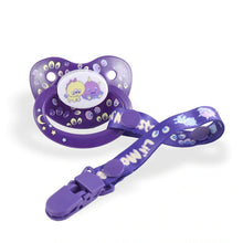 Load image into Gallery viewer, Rearz Monsters Pacifier and Clip 2 Pack Purple
