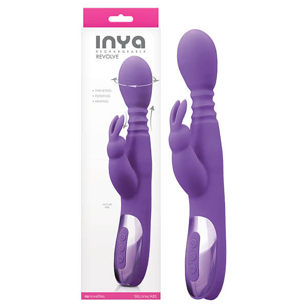 INYA Revolve - Pink 26 cm (10'') USB Rechargeable Thrusting Rabbit Vibrator