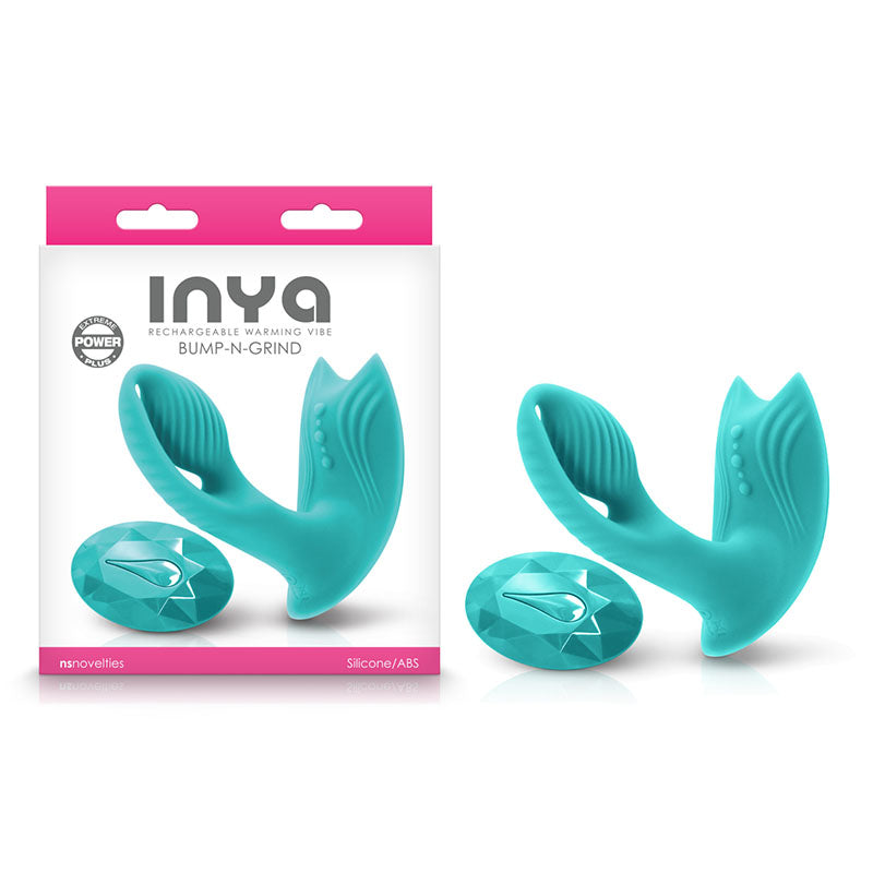 Inya Bump-N-Grind - Teal Rechargeable Stimulator with Remote Control