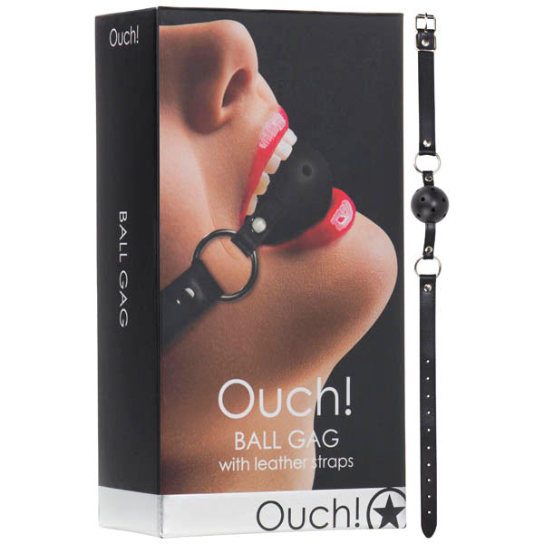 Ouch Ball Gag - Black Mouth Restraint
