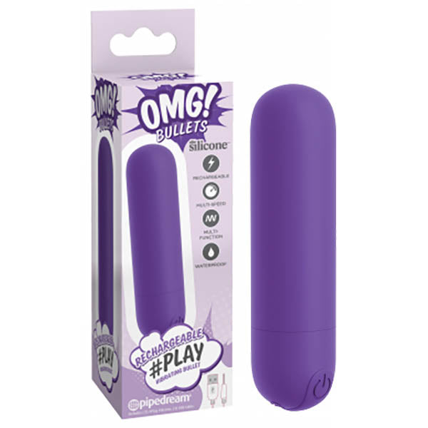 OMG! Bullets #Play - Purple USB Rechargeable Bullet