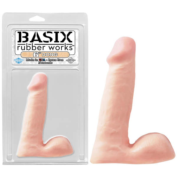 Basix Rubber Works 6'' Dong - Flesh 15.25 cm (6'') Dong