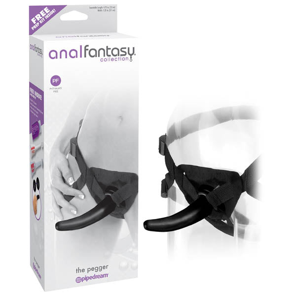 Anal Fantasy Collection The Pegger - Black 12 cm (4.75'') Strap-On
