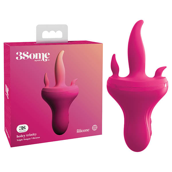 3Some Holey Trinity - Pink USB Rechargeable Stimulator