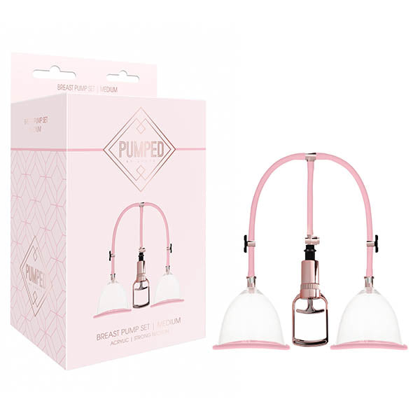Pumped Breast Pump Set - Rose Pink Medium Breast Pump Set