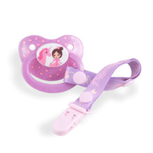 Load image into Gallery viewer, Rearz Princess Pink Pacifier and Clip 2 Pack Unicorn

