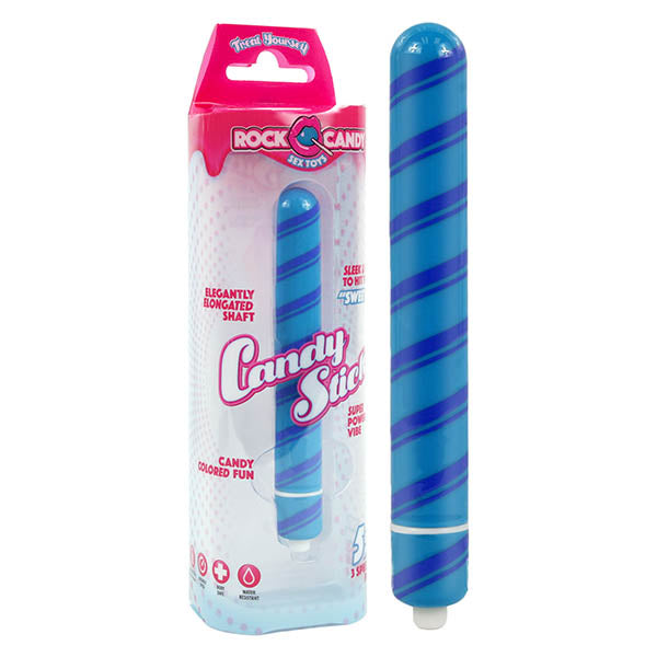 Rock Candy Candy Stick - Blueberry Blue 14 cm Vibrator