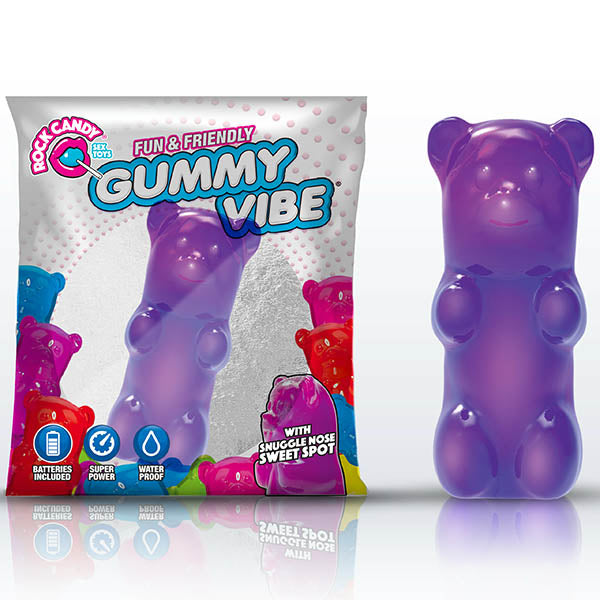 Rock Candy Gummy Vibe - Jelly Bean Purple Disposable Jelly Bullet