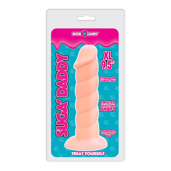 Rock Candy Suga Daddy - French Vanilla Flesh 24.1 cm (9.5'') Dong