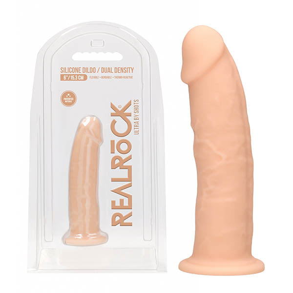 RealRock Ultra 6'' Silicone Dildo - Flesh 15.2 cm Dong