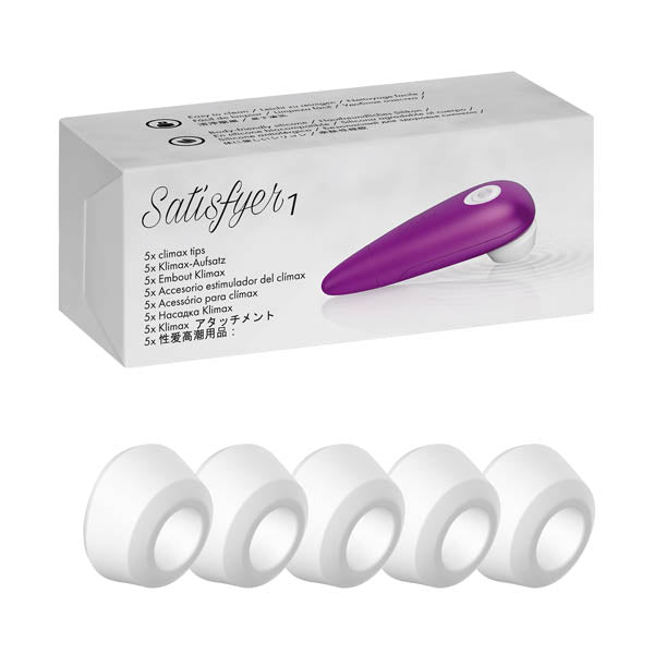 Satisyfer 1 Climax Heads - 5 Replacement Silicone Heads for Satisfyer 1